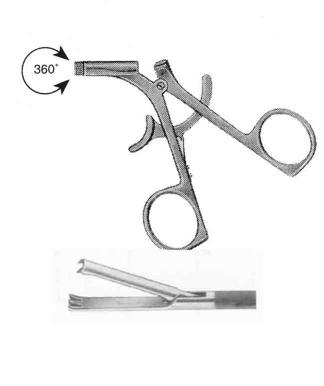 BİYOPSİ FORSEPS S MODEL SAPLI  ÇAP 5MM : 36CM